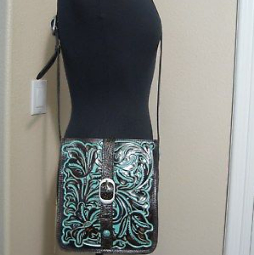 Patricia Nash Venezia Turquoise crossbody